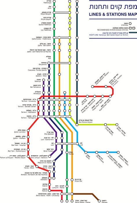 Israel Railways - Station Index | Station map, Railway station, Station