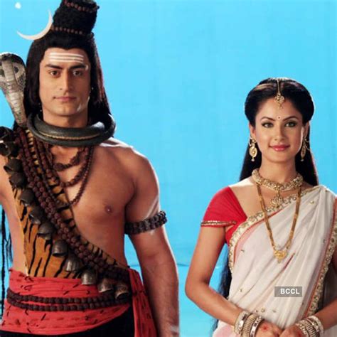 Shiv and Parvati after their wedding ceremony on the sets of 'Devon Ke ...