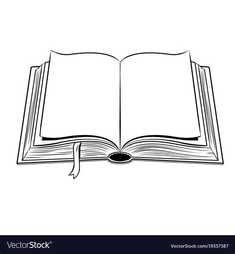 Open book coloring Royalty Free Vector Image - VectorStock