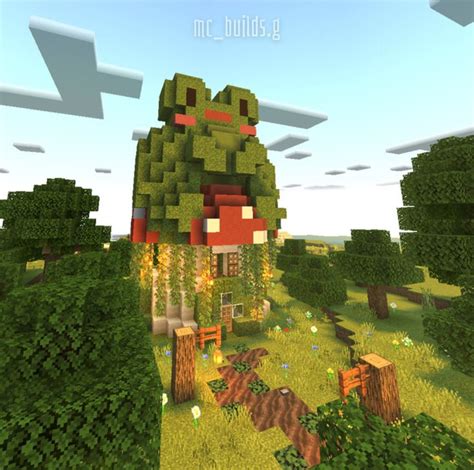 mushroom frog home 🍄 🐸 | minecraft pe | Minecraft designs, Amazing ...