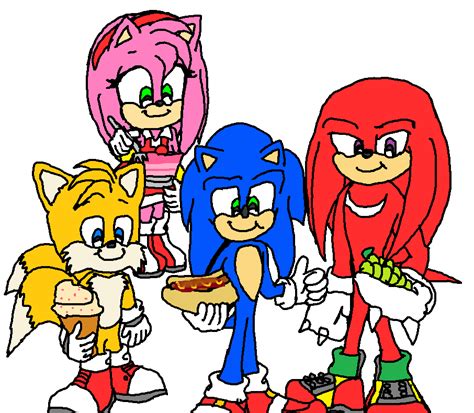 Sonic, Tails, Knuckles and Amy Rose - Sonic the Hedgehog Fan Art ...