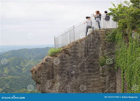 Tourists are Approaching the Edge of a Cliff Editorial Stock Image ...