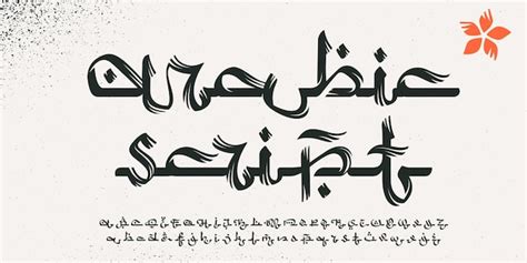 Premium Vector | Alphabet in Arabic script style Rough brush stroke vector lettering