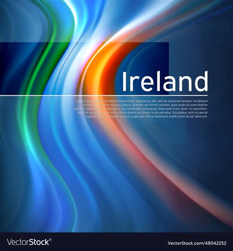 Republic of ireland flag background abstract Vector Image