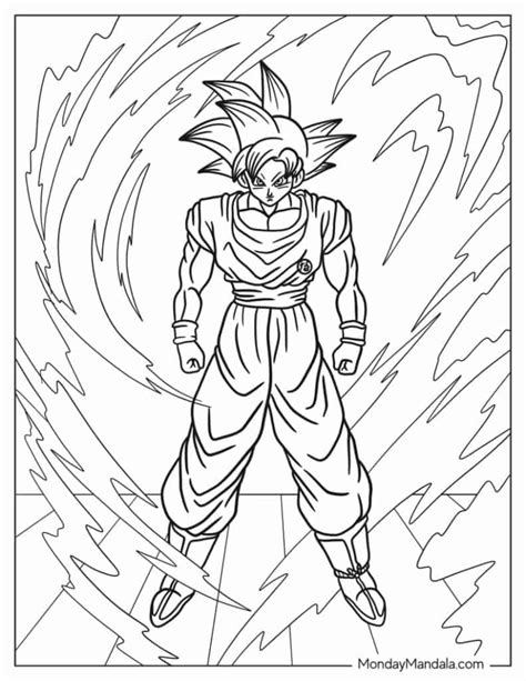 Dragon Ball Z Goku Coloring Pages