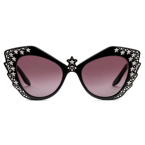 Gucci - Cat-Eye-Frame Sunglasses - Black - Gucci Eyewear - Avvenice