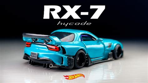 Clean Mazda RX7 Hycade Bodykit Hot Wheels Custom - YouTube