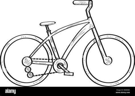 Isolated bicycle sketch Stock Vector Image & Art - Alamy