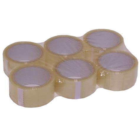 Clear PVC Tape 66m x 50mm (6 Pack) – Boxshop