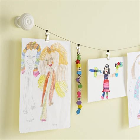 Colorful Kids' Room Design | Hanging kids artwork, Hanging kids art, Kids room design