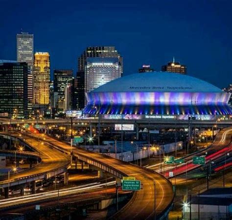 Mercedes Benz Superdome New Orleans City, New Orleans Saints, Travel ...