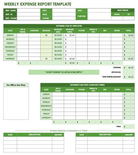 Monthly Expense Report Template Excel (3) - TEMPLATES EXAMPLE | TEMPLATES EXAMPLE | Report ...