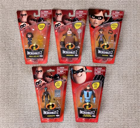 Action Figures Toys Disney Pixar The Incredibles 2 Screenslaver 4 ...