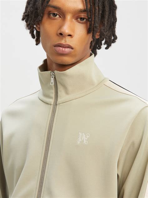 Monogram Classic Track Jacket in neutrals - Palm Angels® Official