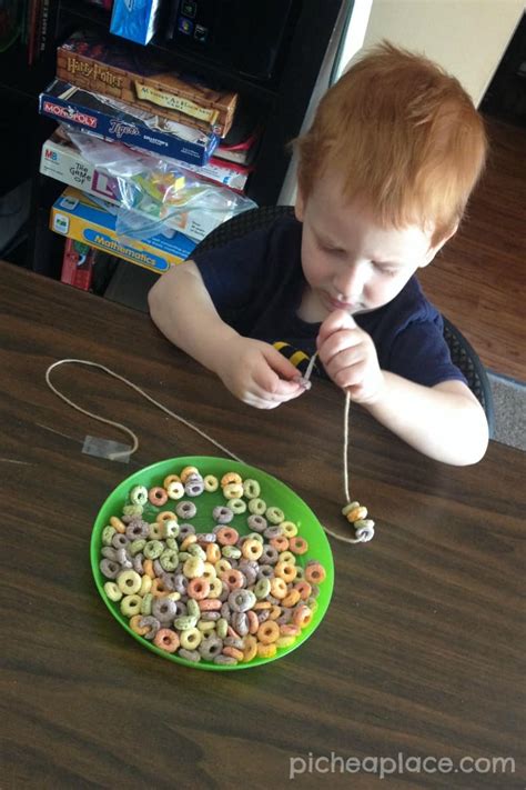 Fruit Loop Necklaces | a fun cereal necklace craft for toddlers and ...