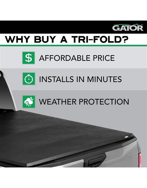 Gator Covers Gator ETX Soft Tri-Fold Truck Bed Tonneau Cover 59110 Fits 2014 - 2018, 2019 Ltd ...