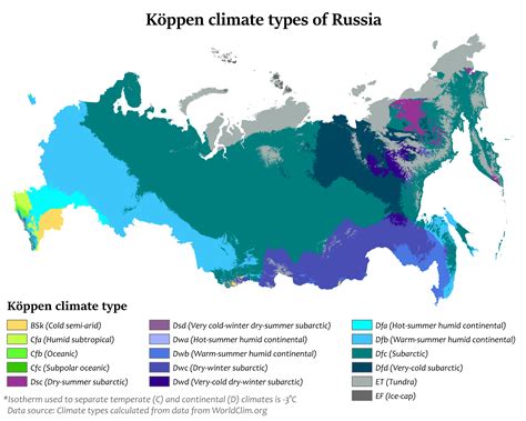 Map : Climate zones of Russia - Infographic.tv - Number one ...