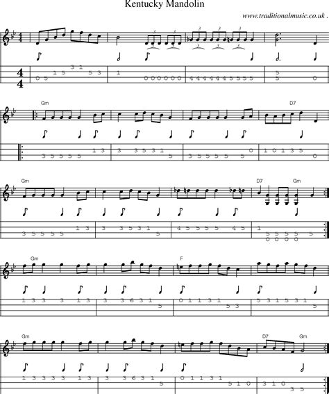 Common session tunes, Sheetmusic, Tabs for Mandolin, midi and mp3 for ...