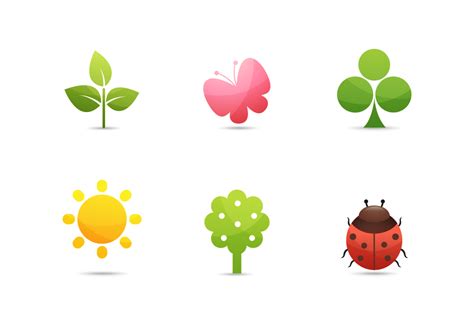 Nature Icons Vector Collection 80612 Vector Art at Vecteezy