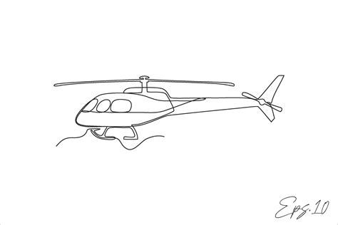 helicopter airplane continuous line vector illustration 26485038 Vector Art at Vecteezy