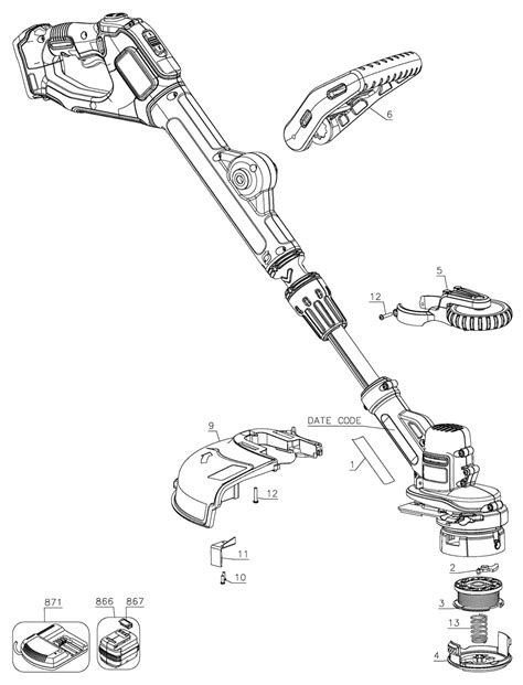 Buy Black and Decker LST522 Type-1 Replacement Tool Parts | Black and Decker LST522 Type-1 Diagram