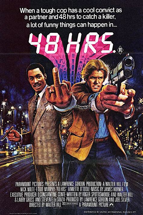 48 HRS. MOVIE POSTER | Action movie poster, 1980s movie posters, Classic movie posters