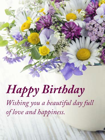 Full of Love - Happy Birthday Card | Birthday & Greeting Cards by Davia | Happy birthday flowers ...