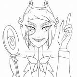 Alastor Coloring Sheet By Focail On DeviantArt sketch template