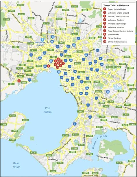 Map of Melbourne, Australia - GIS Geography