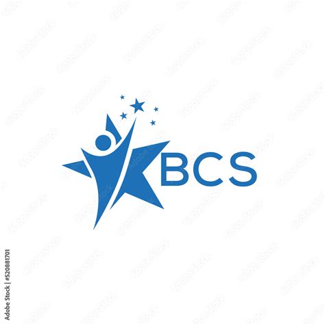 BCS Letter logo white background .BCS Business finance logo design ...