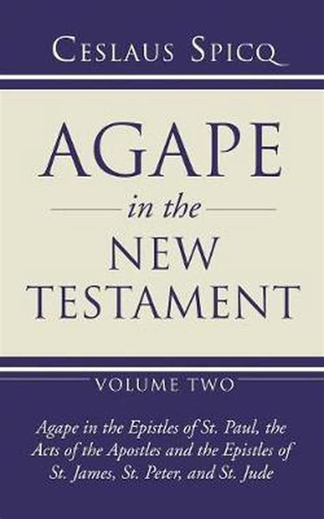 Agape in the New Testament | 9781597528573 | Ceslas Spicq | Boeken ...