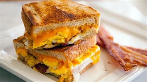 Bacon and Egg Grilled Cheese Sandwich Recipe | Food Channel