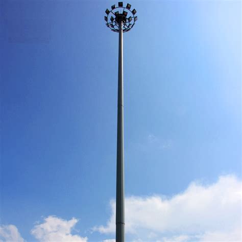 25m Hot DIP Galvanized High Mast Lighting Pole LED Light - China ...