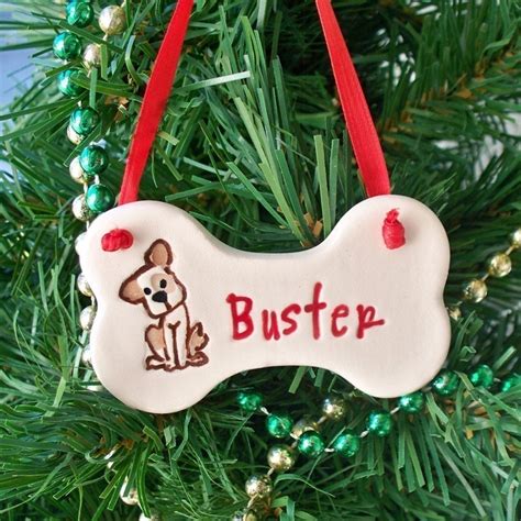 Personalized Dog Bone Ornament / Pet Christmas by SayYourPiece