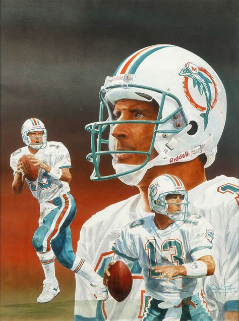 Dan Marino by Christopher Paluso. | Miami dolphins, Nfl football art, Miami dolphins football