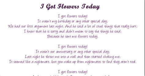 1 best dad coloring page: I Got Flowers Today Poem - Got Flowers Today Poem | Flower and Plant ...