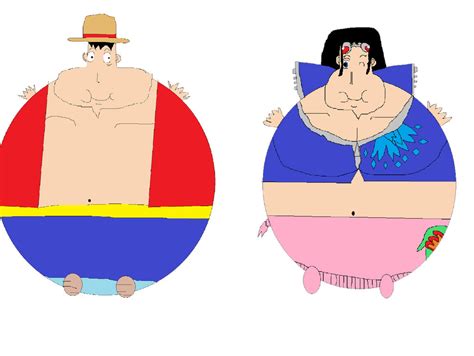 Nico Robin and Luffy Inflation ! by Azel98 on DeviantArt