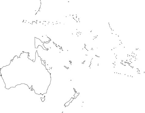 oceania1gif.gif (721×565) | Map, World map outline, Australia map