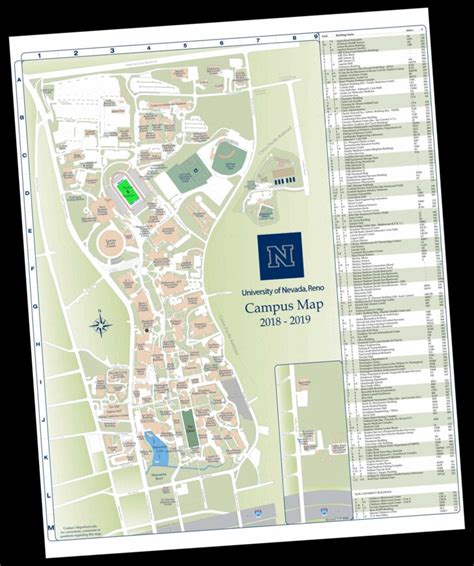 University of Nevada, Reno Campus Map 2018 - 2019 by Geogistics ...