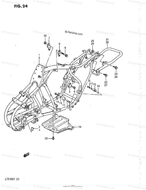 Suzuki ATV 1987 OEM Parts Diagram for FRAME | Partzilla.com