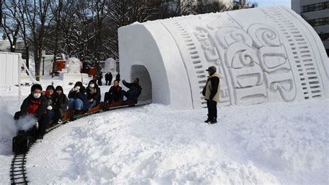 Sapporo Snow Festival: Incredible snow sculptures in Japan - BBC Newsround