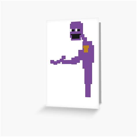 "purple guy (the man behind the slaughter)" Greeting Card for Sale by panicerin | Redbubble