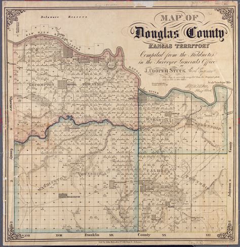 Map of Douglas County, Kansas