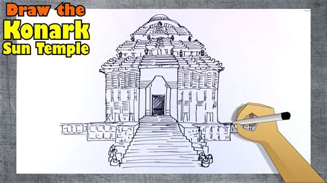 Konark Sun Temple Drawing