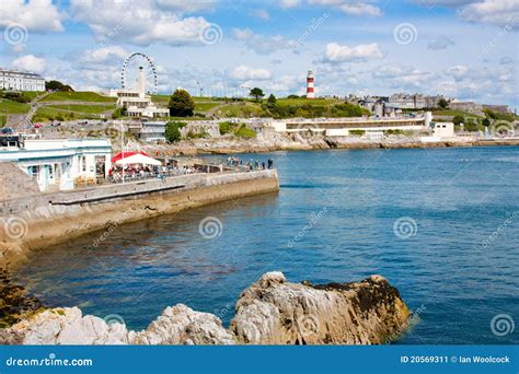 Plymouth Hoe stock image. Image of cities, side, seaside - 20569311