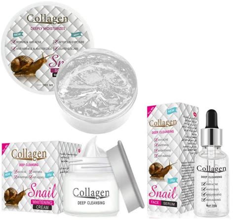 Collagen Snail Skin Repairing Face Serum Cream & Soothing Gel by Style It | Shop Today. Get it ...