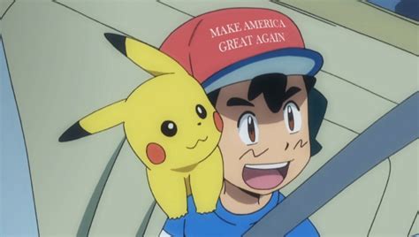 Ash Ketchum Stripped Of Pokemon League Title After Old MAGA Hat Photo ...