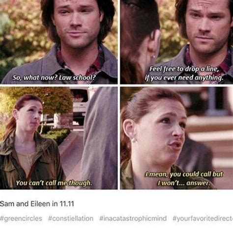 I loved Eileen! | Supernatural season 11, Love puns, Superwholock