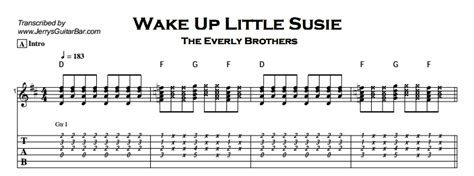 Everly Brothers - Wake Up Little Susie | Guitar Lesson, Tab & Chords