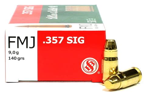 357 Sig 140 Grain FMJ Sellier & Bellot - 50 Rounds